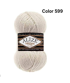 ALİZE SUPERLANA KLASİK COLOR 599-FİLDİŞİ