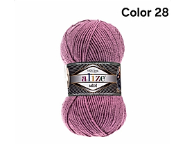 ALİZE SUPERLANA MİDİ COLOR 28-GÜL