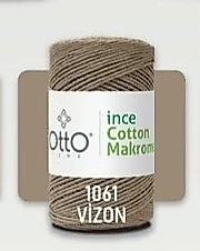 OTTO İNCE COTTON MAKROME İPİ RENK 1061 VİZON