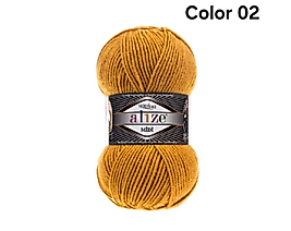 ALİZE SUPERLANA MİDİ COLOR 02-SAFRAN