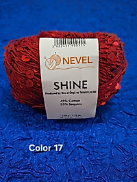 NEVELSHİNE PULLU İP COLOR 17-KIRMIZI