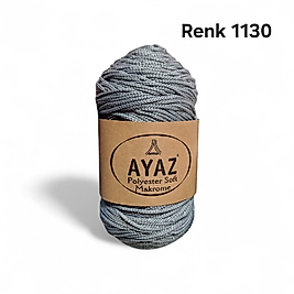 AYAZ POLYESTER SOFT MAKROME SİMLİ RENK 1130 GRİ