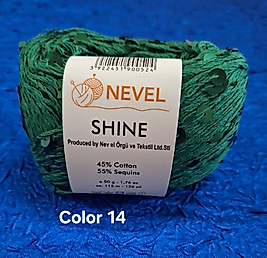 NEVELSHİNE PULLU COLOR 14-YEŞİL