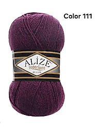 ALİZE SÜPERLANA KLASİK COLOR 111-MÜRDÜM