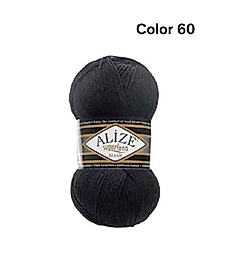 ALİZE SUPERLANA KLASİK COLOR 60-SİYAH