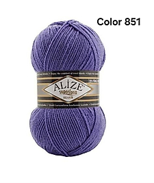 ALİZE SÜPERLANA KLASİK COLOR 851-MENEKŞE