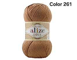 ALİZE DİVA COLOR 261-KIZIL KAHVE