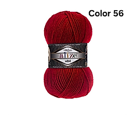ALİZE SUPERLANA MİDİ COLOR 56-KIRMIZI