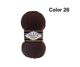 ALİZE SÜPERLANA KLASİK COLOR 26-KAHVE