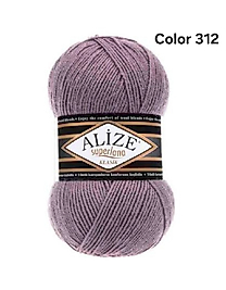 ALİZE SÜPERLANA KLASİK COLOR 312-DAĞ PEMBESİ
