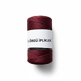 EL ÖRGÜ İPLİKLERİ MAKROME-BORDO