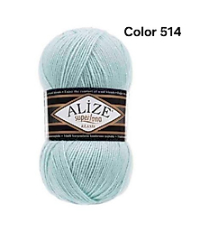 ALİZE SÜPERLANA KLASİK COLOR 514-BUZ MAVİSİ