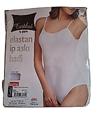 TUTKU BYN İP ASKILI BADY BATTAL BEYAZ RENK ÇITÇITLI ATLET ADET FİYATI
