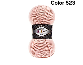 ALİZE SUPERLANA MİDİ COLOR 523-KRİSTAL PEMBE