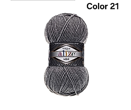 ALİZE SUPERLANA MİDİ COLOR 21-GRİ MELANJ