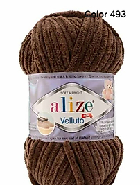 ALİZE VELLUTO COLOR 493-KOYU KAHVE