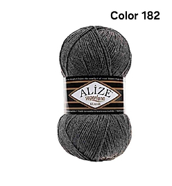 ALİZE SUPERLANA KLASİK COLOR 182-ORTA GRİ MELANJ
