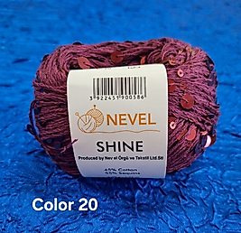 NEVELSHİNE PULLU COLOR 20-BORDO