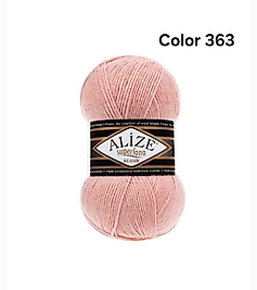 ALİZE SUPERLANA KLASİK COLOR 363-GELİN PEMBESİ