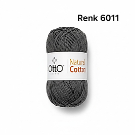OTTO NATURAL COTTON İPİ RENK 6011 KOYU GRİ