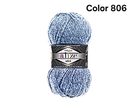 ALİZE SUPERLANA MİDİ COLOR 806-JASPE MAVİ