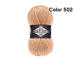 ALİZE SUPERLANA MİDİ COLOR 502-KREM KARAMEL