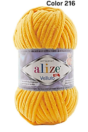 ALİZE VELLUTO COLOR 216-KOYU SARI