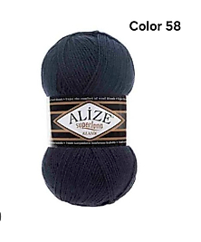 ALİZE SÜPERLANA KLASİK COLOR 58-LACİVERT