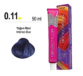 NEVACOLOR YOĞUN MAVİ SAÇ BOYASI 0.11 NUMARA