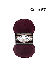 ALİZE SUPERLANA KLASİK COLOR 57-BORDO