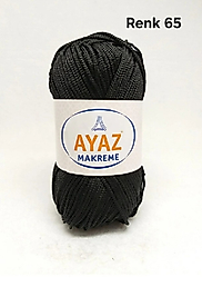 AYAZ MAKROME İPİ RENK 65 SİYAH