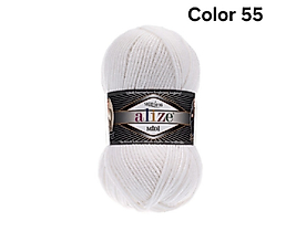 ALİZE SUPERLANA MİDİ COLOR 55-BEYAZ
