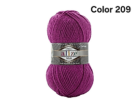 ALİZE SUPERLANA MİDİ COLOR 209-VİŞNE ÇÜRÜĞÜ