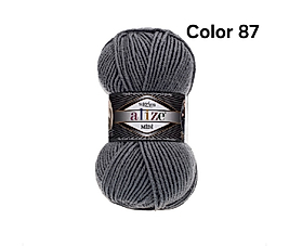 ALİZE SUPERLANA MİDİ COLOR 87-KÖMÜR GRİSİ