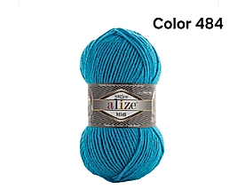 ALİZE SUPERLANA MİDİ COLOR 484-TURKUAZ