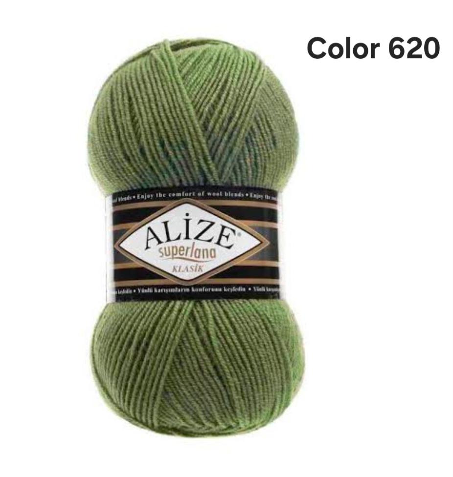 ALİZE SÜPERLANA KLASİK COLOR 620-ZEYTİN