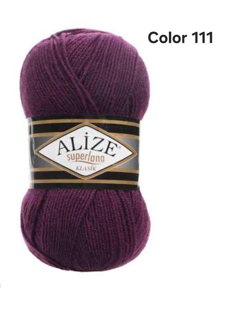 ALİZE SÜPERLANA KLASİK COLOR 111-MÜRDÜM