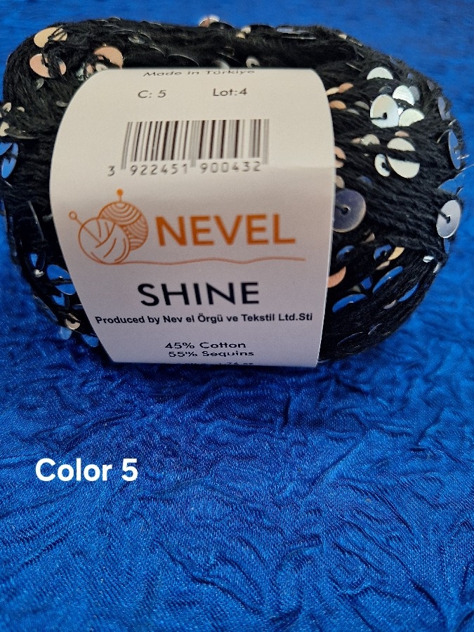 NEVELSHİNE PULLU COLOR 5-SİYAH GRİ PULLU
