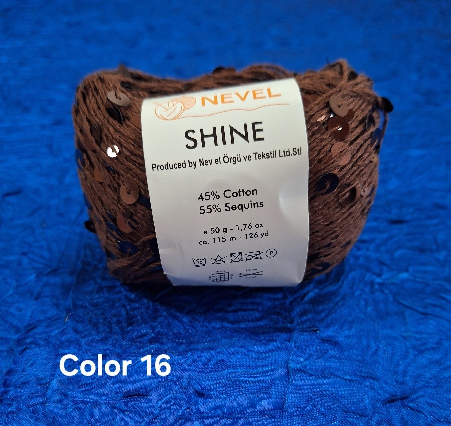 NEVELSHİNE PULLU COLOR 16-KAHVE