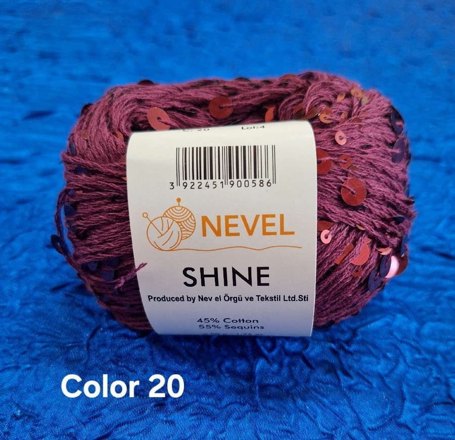 NEVELSHİNE PULLU COLOR 20-BORDO