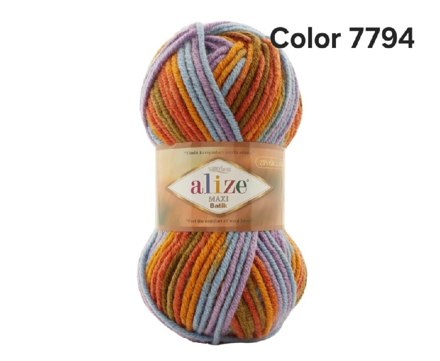 ALİZE MAXİ BATİK COLOR 7794