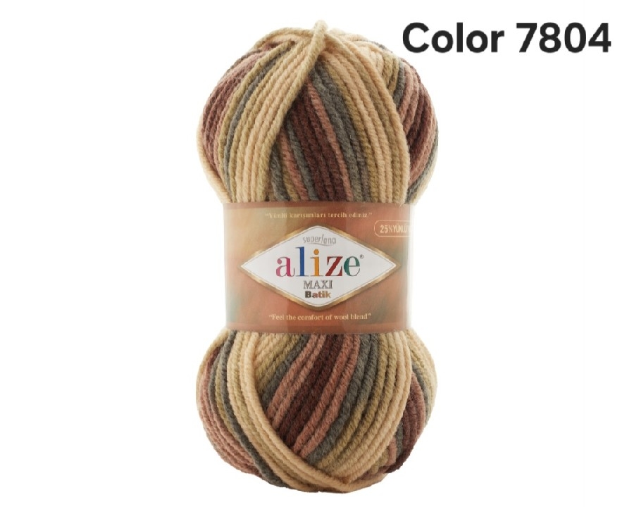 ALİZE MAXİ BATİK COLOR 7804