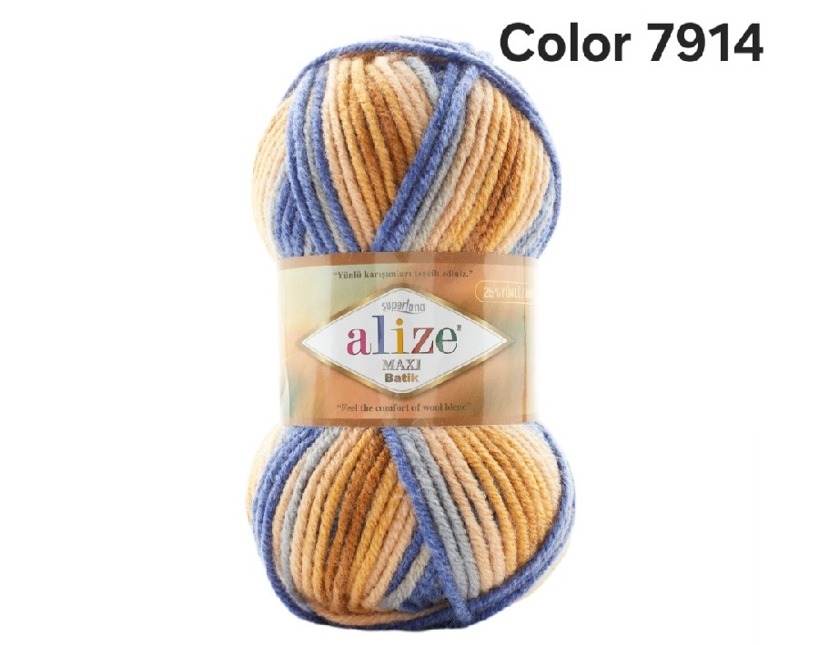 ALİZE MAXİ BATİK COLOR 7914