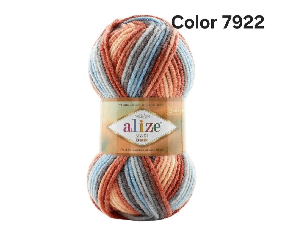 ALİZE MAXİ BATİK COLOR 7922