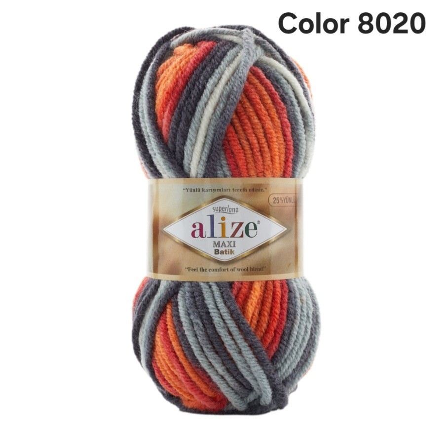 ALİZE MAXİ BATİK COLOR 8020