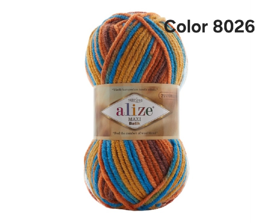 ALİZE MAXİ BATİK COLOR 8026