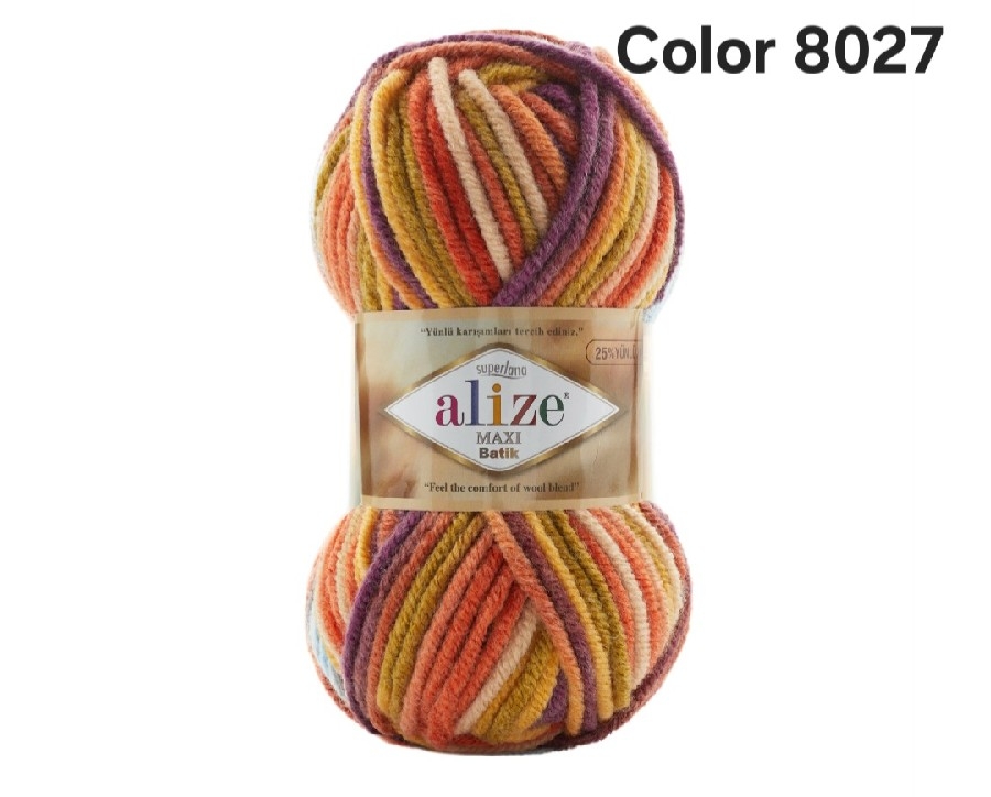 ALİZE MAXİ BATİK COLOR 8027