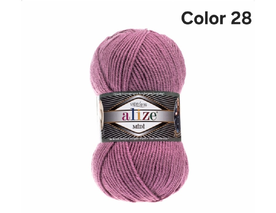 ALİZE SUPERLANA MİDİ COLOR 28-GÜL