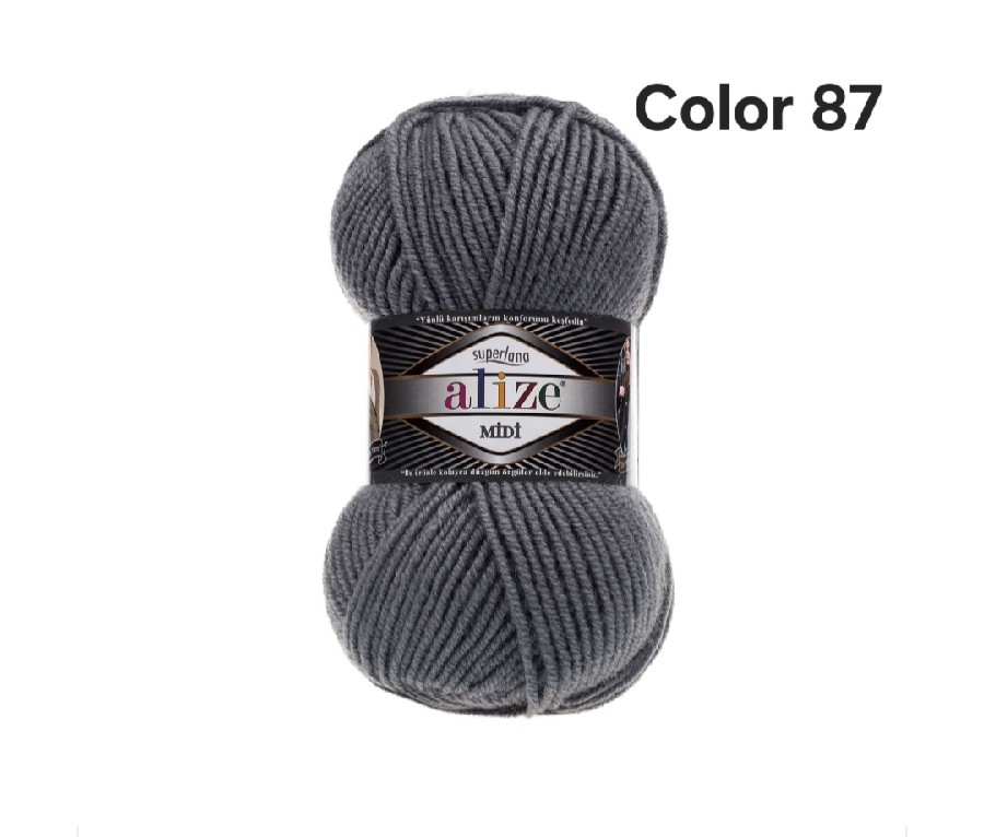 ALİZE SUPERLANA MİDİ COLOR 87-KÖMÜR GRİSİ