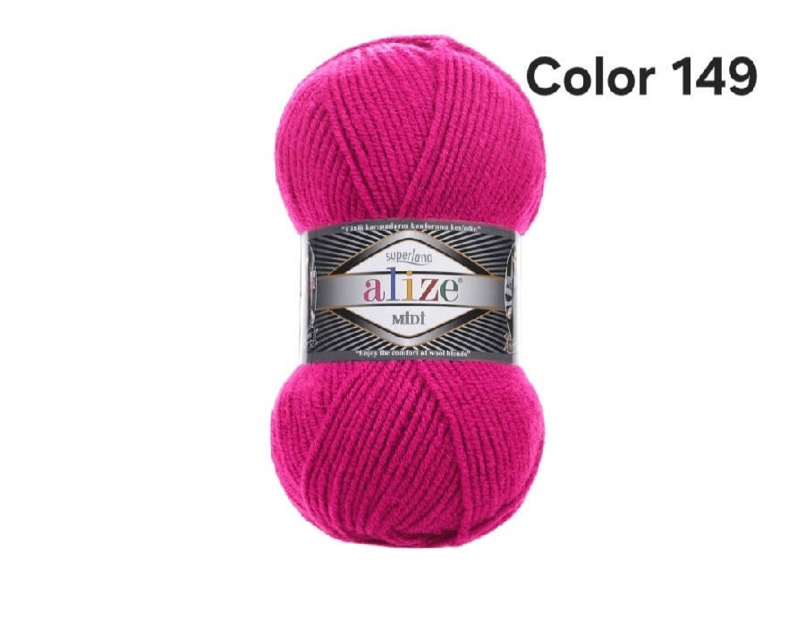 ALİZE SUPERLANA MİDİ COLOR 149-FUŞYA